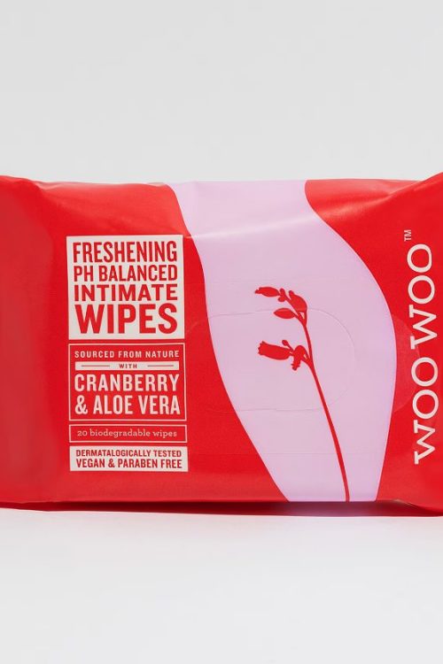 WooWoo Cranberry Intimate Wipes x 20