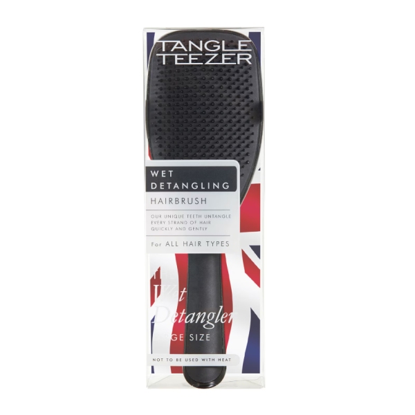 TANGLE TEEZER The Large Wet Detangler Hairbrush Black Gloss - Image 4