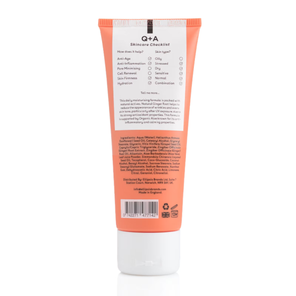 Q+A Ginger Root Daily Moisturiser 75ml - Image 2