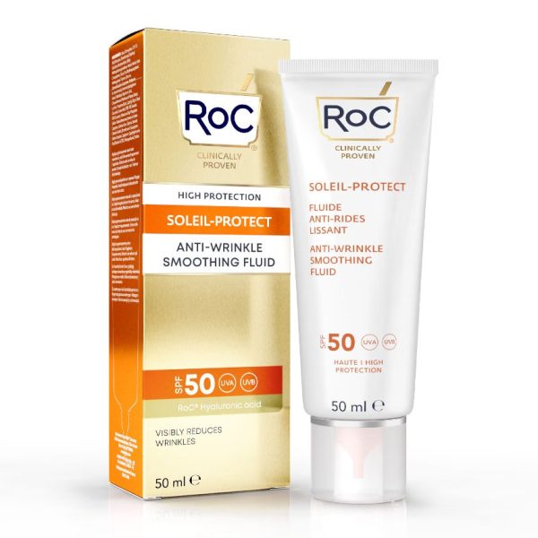 RoC Soleil-Protect Anti-Wrinkle Smoothing Fluid SPF50+ 50ml - Image 3