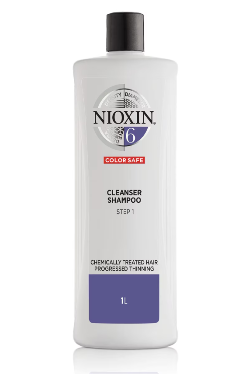 NIOXIN 3-Part System 6 Cleanser Shampoo for Chemically Treated Hair with Progressed Thinning 1000ml