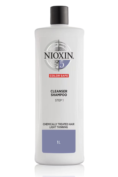 NIOXIN 3-Part System 5 Cleanser Shampoo for Chemically Treated Hair with Light Thinning 1000ml