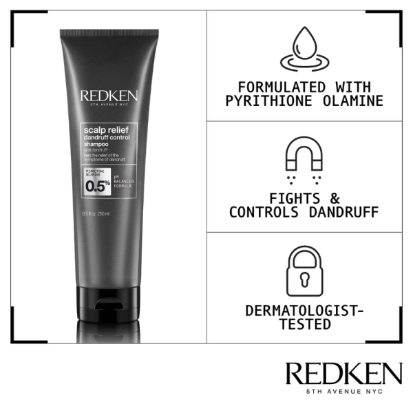 Redken Scalp Relief Dandruff Control Shampoo 250ml - Image 4