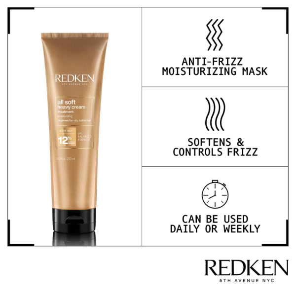 Redken All Soft Heavy Cream 250ml - Image 4