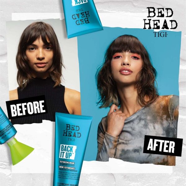 Bed Head by TIGI Back It Up Texturising Cream for Shape and Texture 125ml - Image 5