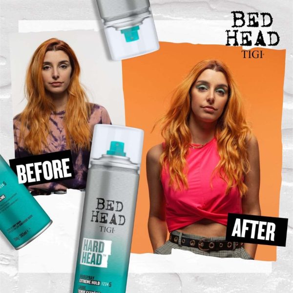 Bed Head by TIGI Hard Head Hairspray for Extra Strong Hold 385ml - Image 5