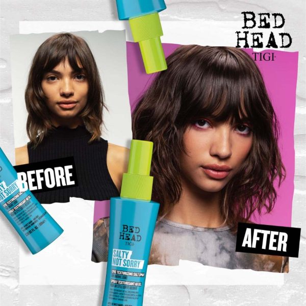 Bed Head by TIGI Salty Not Sorry Texturising Salt Spray for Natural Undone Hairstyles 100ml - Image 5