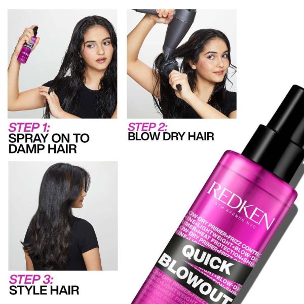 Redken Quick Blowout Accelerated Blowdry Spray 125ml - Image 3