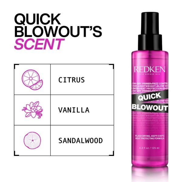 Redken Quick Blowout Accelerated Blowdry Spray 125ml - Image 5