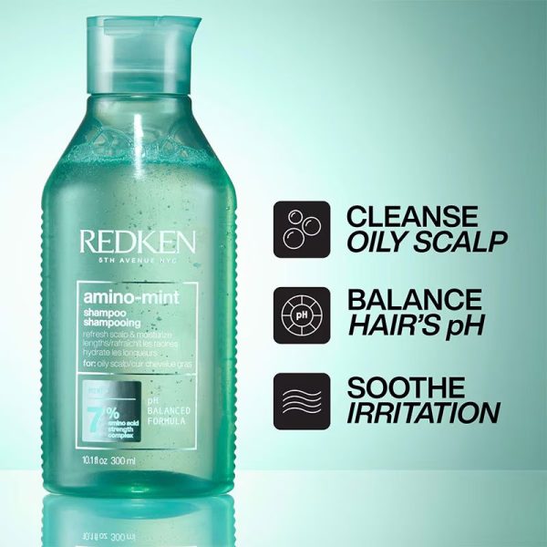 Redken Amino-Mint Scalp Shampoo 300ml - Image 5