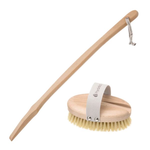 Hydréa London Professional Dry Skin Body Brush with Cactus Bristles - Hard Strength