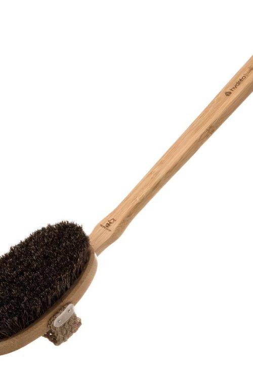 Hydréa London Bamboo Bath Brush With Mane and Cactus Bristle