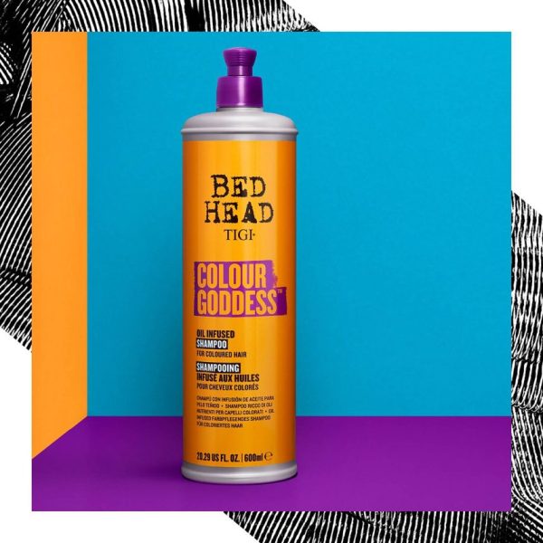 BED HEAD By TIGI Colour Goddess Shampoo for Coloured Hair 600ml - Image 4