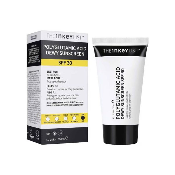 THE INKEY LIST Polyglutamic Acid Dewy Sunscreen SPF30 50ml - Image 2