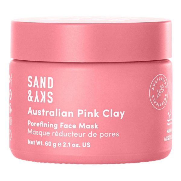 SAND & SKY Australian Pink Clay - Porefining Face Mask 60g