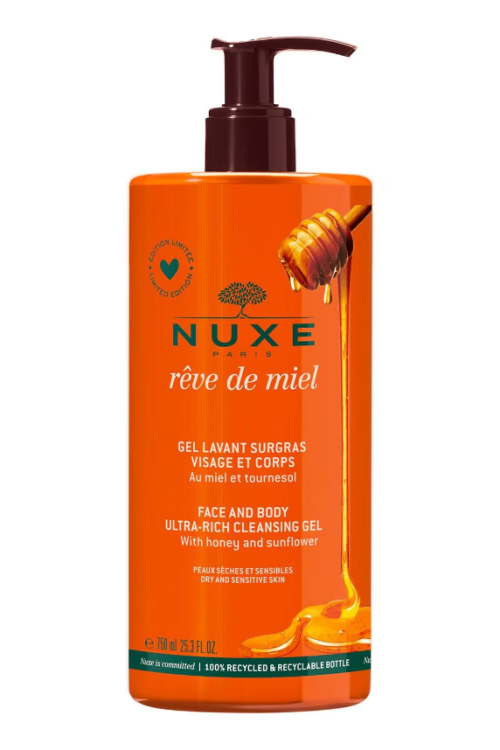 NUXE Rêve de Miel® Face & Body Ultra-Rich Cleansing Gel 750ml