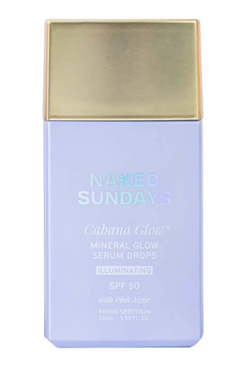 NAKED SUNDAYS ‘Cabana Glow’ Mineral Glow Serum Drops SPF50 Illuminating 40ml