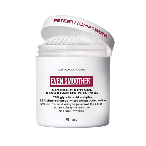 PTR Even Smoother Glycolic Retinol Resurfacing Peel Pads x 60 - Image 2