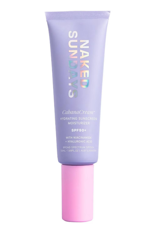 NAKED SUNDAYS CabanaCreme Hydrating Sunscreen Moisturizer SPF50 50ml