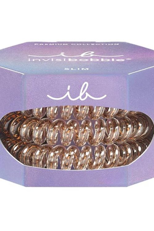 INVISIBOBBLE Slim Premium Bronze Me Pretty Hair Scrunchies Set