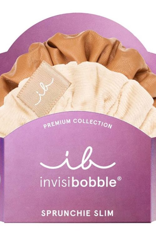 INVISIBOBBLE Sprunchie Slim Premium Crème de Caramel Hair Scrunchies Set