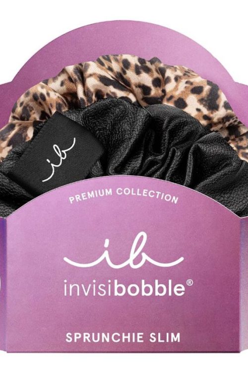 INVISIBOBBLE Sprunchie Slim Premium Leo is the New Black Hair Scrunchies Set