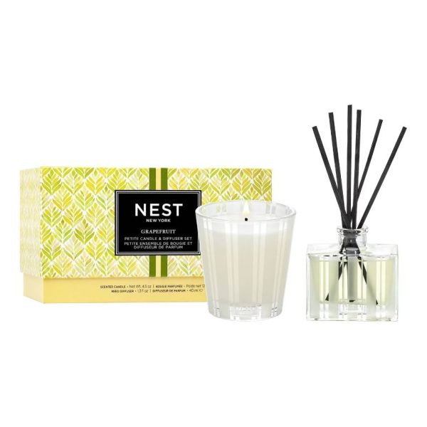 NEST New York Grapefruit Petite Candle & Petite Reed Diffuser  Set