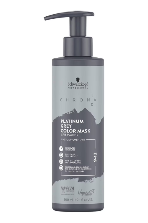 SCHWARZKOPF Professional Chroma ID Hair Colour Mask 300ml Platinum Grey