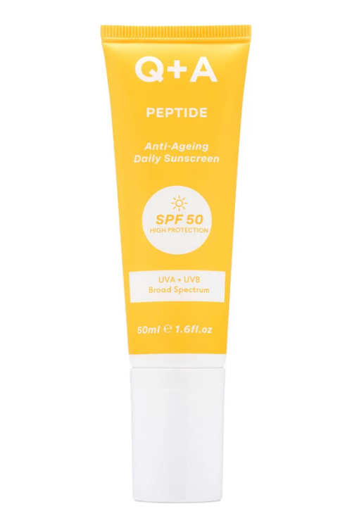 Q+A Peptide SPF50 Anti-Ageing Facial Sunscreen 50ml