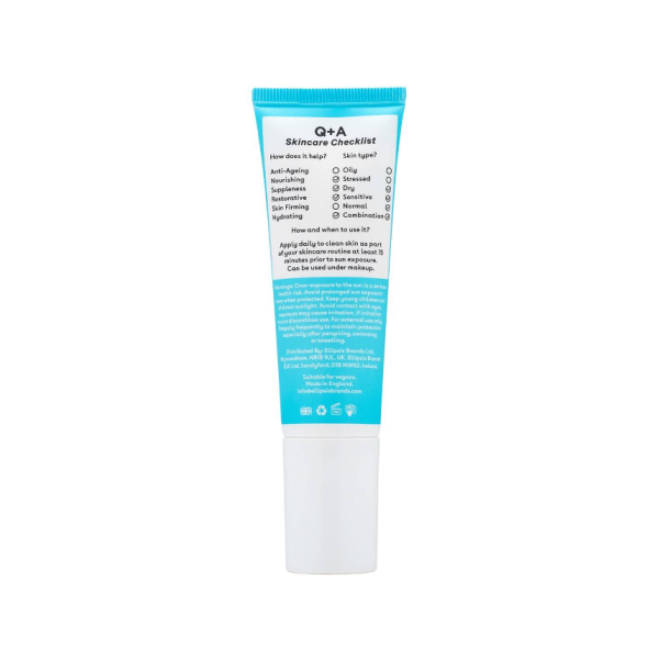 Q+A Squalane SPF50 Hydrating Facial Sunscreen 50ml - Image 3