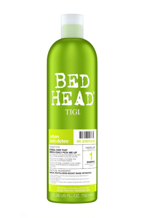 Bed Head by Tigi Urban Antidotes Re-Energise Daily Shampoo for Normal Hair 750ml