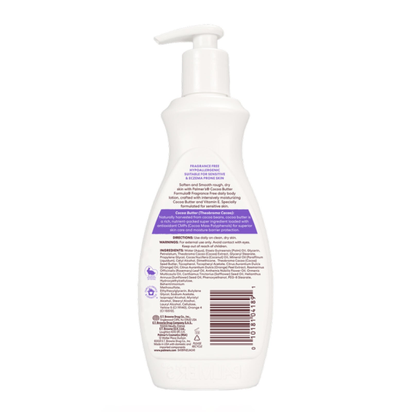 Palmer's Cocoa Butter Formula Fragrance Free Body Lotion 400ml - Image 2