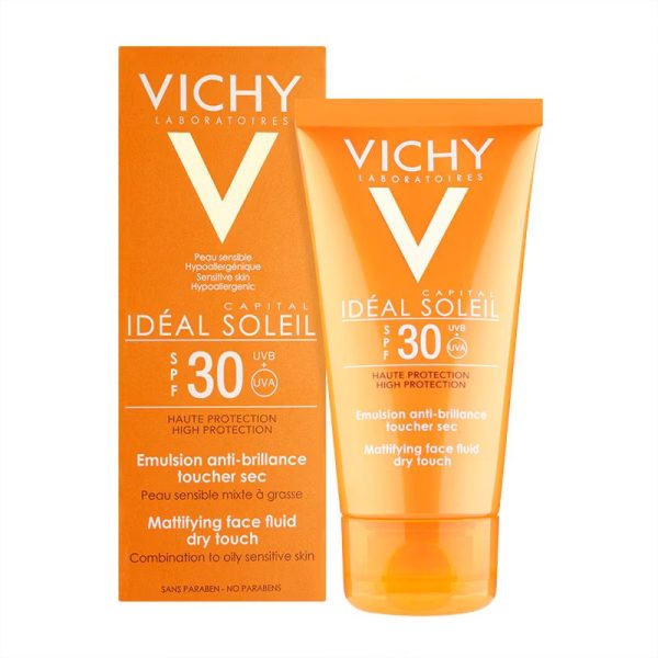 Vichy Ideal Soleil Mattifying Face Fluid Dry Touch SPF30 50ml - Image 2