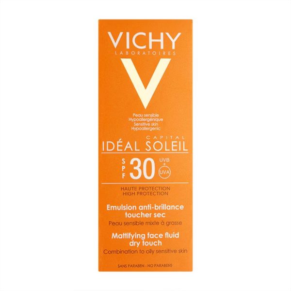 Vichy Ideal Soleil Mattifying Face Fluid Dry Touch SPF30 50ml - Image 3