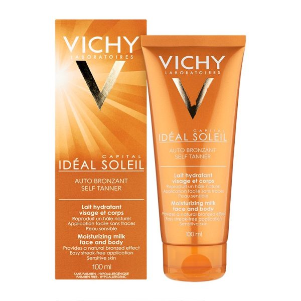 Vichy Ideal Soleil Face and Body Self-Tan Milk 100ml - Image 2