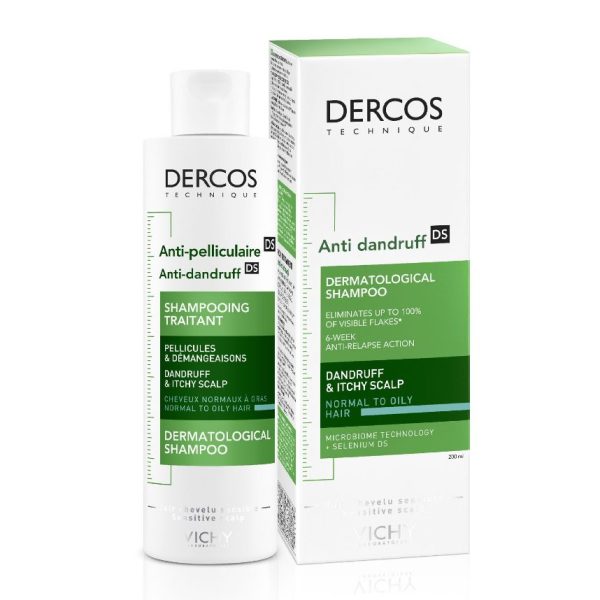 Vichy Dercos Anti-Dandruff Purifying Scalp Shampoo for Normal to Oily Hair 200ml - Image 2