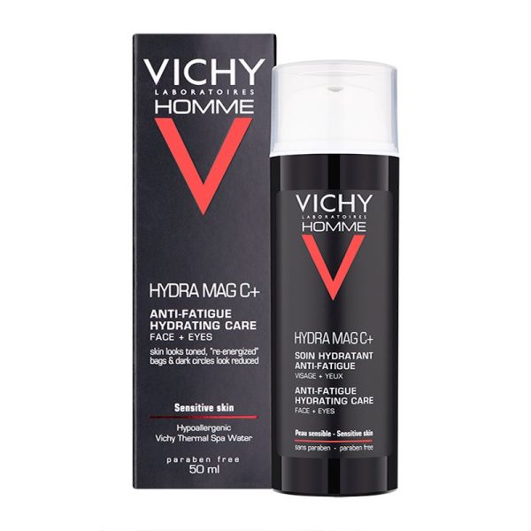 Vichy Homme Hydra Mag C Plus Anti-Fatigue 2 in 1 Moisturiser 50ml - Image 2