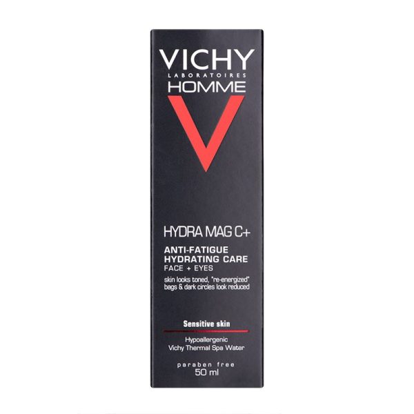 Vichy Homme Hydra Mag C Plus Anti-Fatigue 2 in 1 Moisturiser 50ml - Image 3