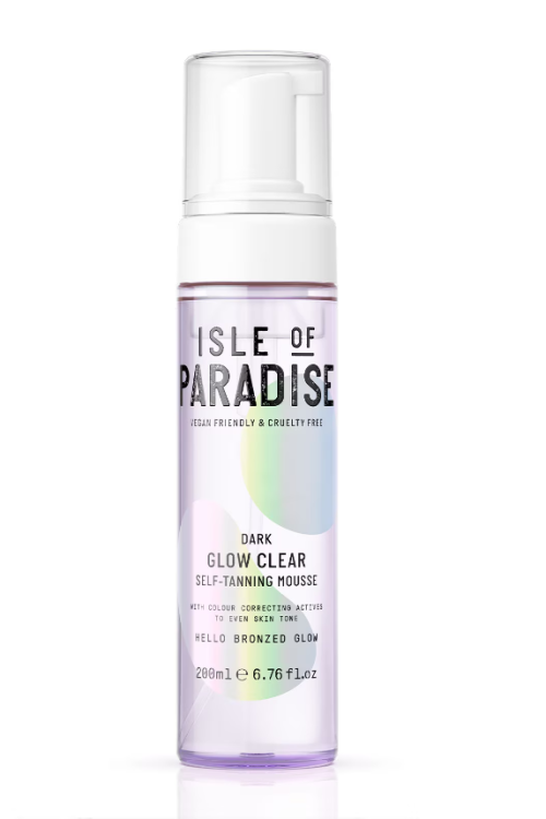 Isle of Paradise Glow Clear Self-Tanning Mousse Dark 200ml