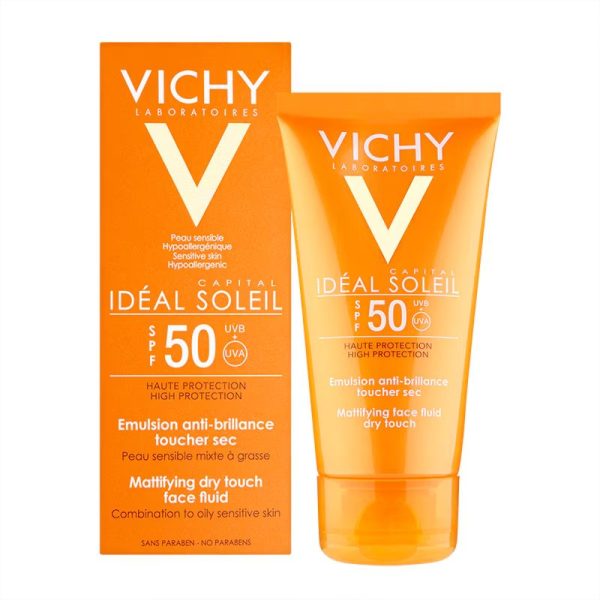 Vichy Ideal Soleil Mattifying Face Fluid Dry Touch SPF50+ 50ml - Image 2