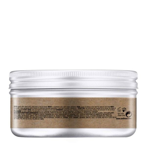 Bed Head for Men by Tigi Matte Separation Mens Hair Wax for Firm Hold 85g - Image 2