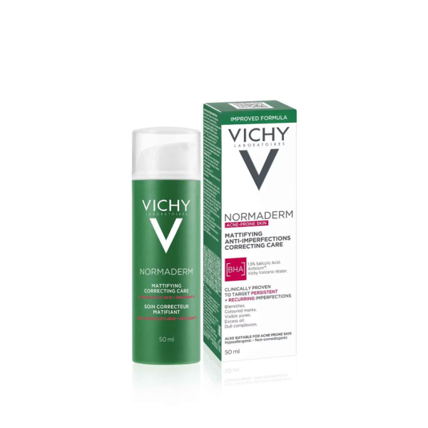 Vichy Normaderm Skin Corrector 1.5% Salicylic Acid Daily Moisturiser 50ml - Image 2