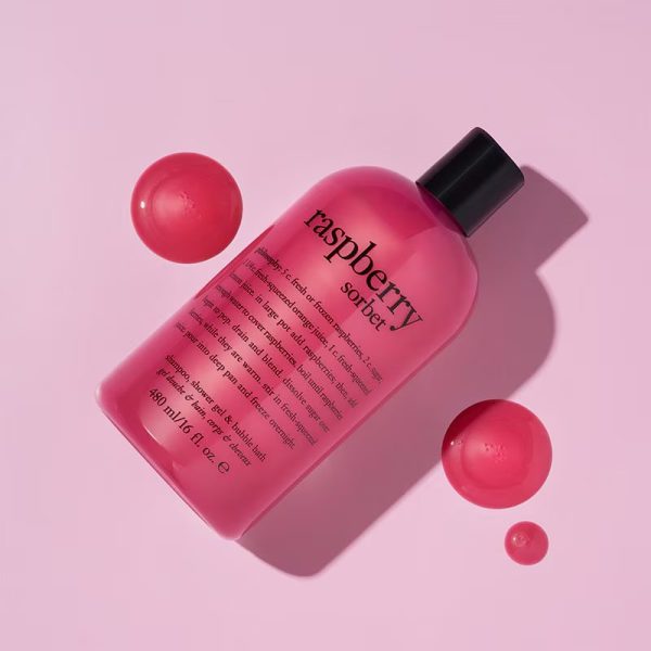 philosophy raspberry sorbet shower gel 480ml - Image 3