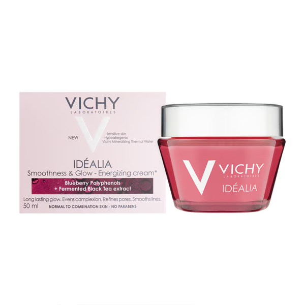 Vichy Idéalia Smoothness & Glow Energizing Day Cream for Normal to Combination skin 50ml - Image 2