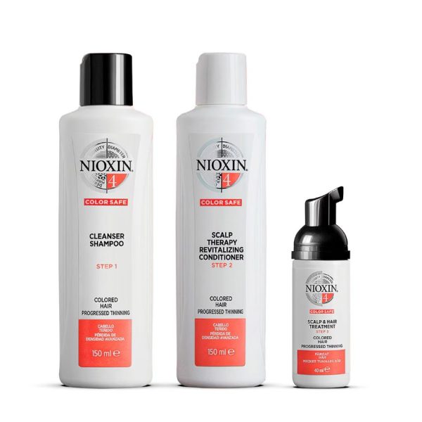 NIOXIN 3-part System Kit 4 for Colored Hair with Progressed Thinning