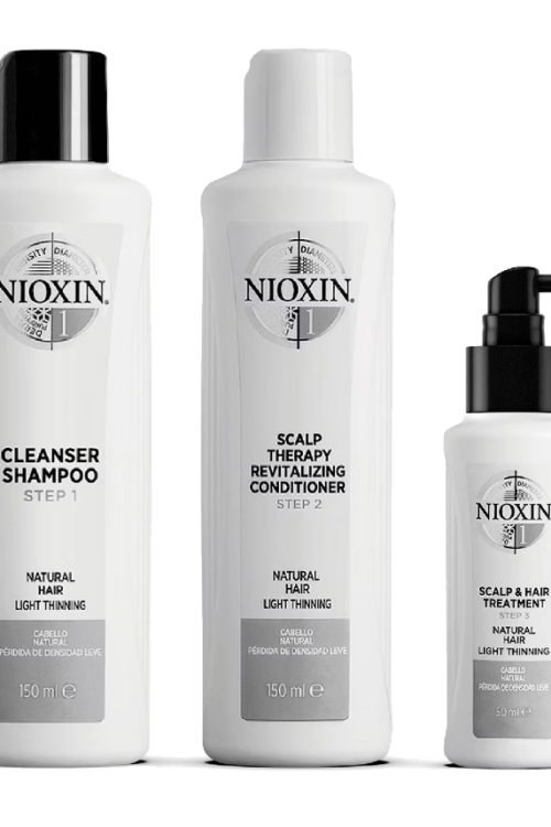 NIOXIN 3-part System Kit 1 for Natural Hair with Light Thinning