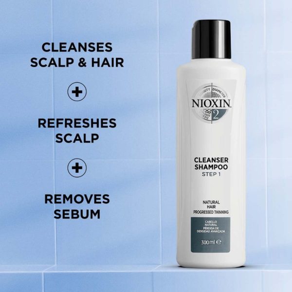 NIOXIN 3-part System 2 Cleanser Shampoo 300ml - Image 2