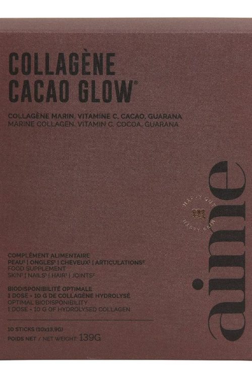 AIME Collagène Cacao Glow Food Supplements Box of 10 Sticks