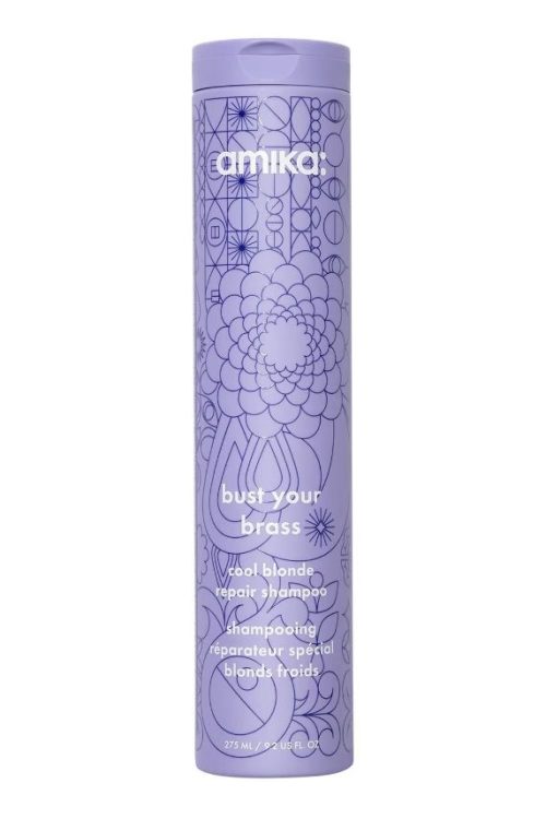 AMIKA Bust Your Brass Cool Blonde Purple Shampoo 275ml