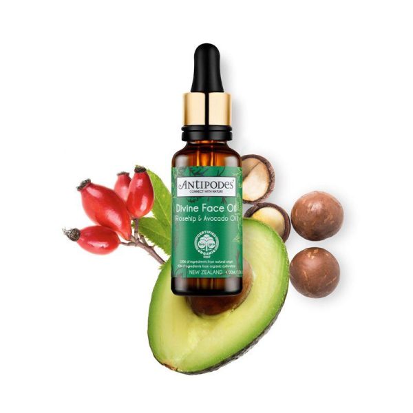 Antipodes Divine Face Oil Certified Organic Avocado Oil and Rosehip 30ml - Image 4